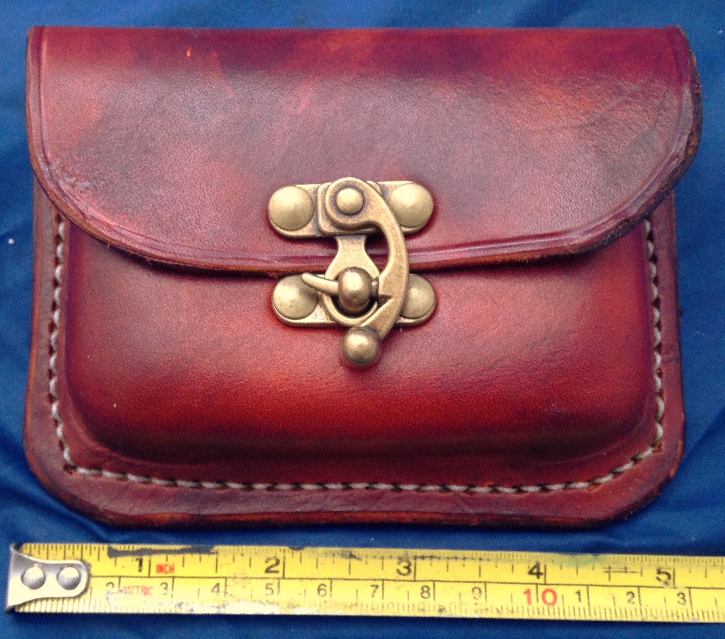 Real Leather Belt Pouch Choice of Colours & Belt Attachment Small